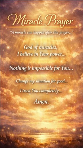 Miracle Prayer That Works | Nothing Is Impossible with God#Shorts