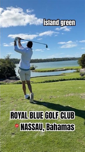 Island green tings. Royal Blue Golf Club in Bahamas 🌴