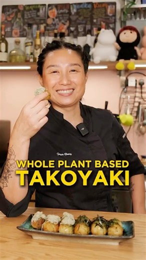 𝑾𝒂𝒌𝒂𝒎𝒂𝒎𝒂 | Vegan Restaurant on Instagram: "Takoyaki, but made it vegan and gluten free. At wakamama, all our food are 100% whole plant based and gluten free, making even the simplest thing hard for us to craft it without both wheat and animal products. And very often because there is no direct replacement, we have to made it from scratch from the raw ingredients, allowing us to breakdown the recipe and reinvent it to be more interes