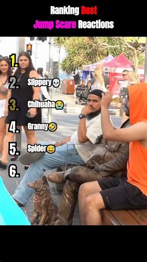 Ranking Best Jump Scare Reactions😭 #funny #prank