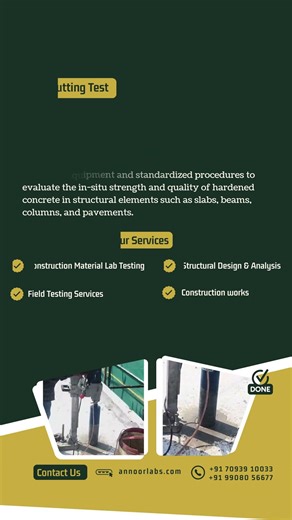 Annoor Test Labs & Engineering Services Pvt. Ltd. – Core Cutting Test Successfully Completed