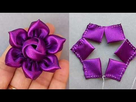 DIY: How to make an adorable fabric rose flower in just few minutes! | DIY Flower