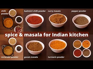 7 Homemade Spice and Masala Powder for Every Indian Kitchen | Kanch's Cooking