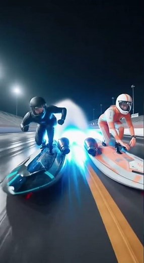 Epic Rocket Surfboard Race on Water!