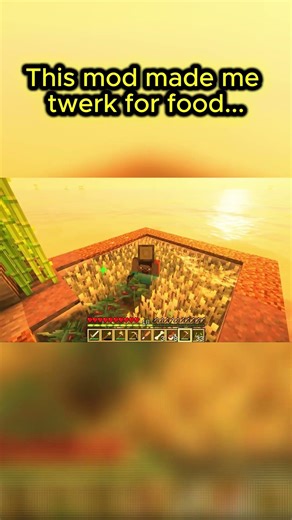 This mod made me twerk to grow food... #minecraft #mcyt #gaming #oceanblock2 #minecraftsurvival