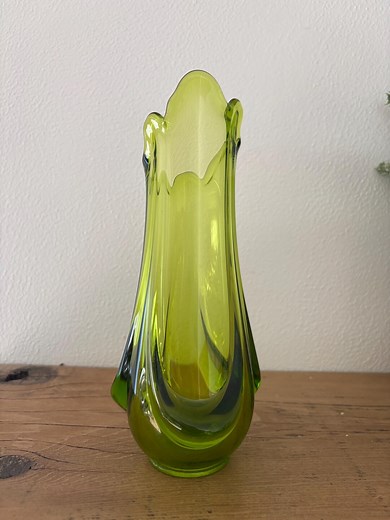 Vintage Viking Glass Epic Drape Swung Vase - Etsy