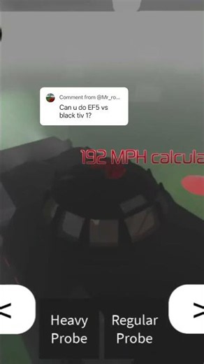 Black TIV-1 Vs EF5 Tornado Roblox: Just Tornadoes 1 #roblox #shorts