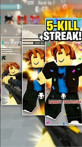 How to get a 5-kill streak in Roblox CTF #roblox #gaming