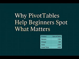 How To Use Excel Pivot Tables