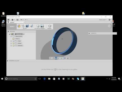 Fusion 360 Ring design tutorial, how to draw and Render it. Part 1