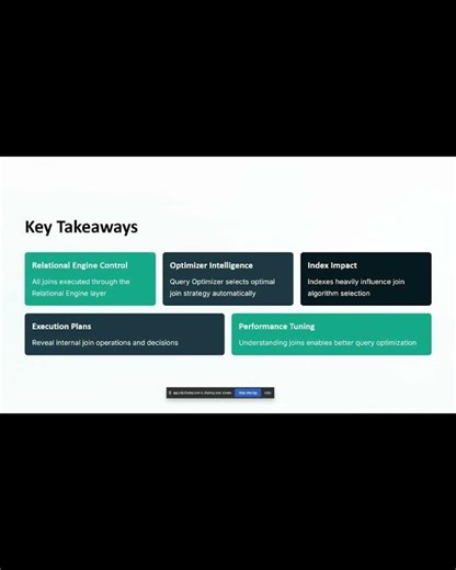 SQL Server Relational Engine 🔥 How Joins Work Internally #DatabasePerformance #SQLInternals #dba