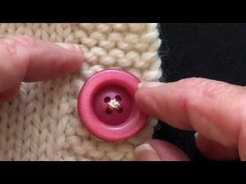 Adding a Button or Buttons to Your Knitting