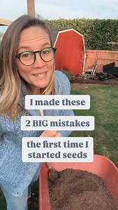 Kelly Welk on Instagram: "Let me save you from making the same mistakes I did the first time I started seeds for our cutting garden & vegetable garden! Get Seed Starting mix. The first time I started seeds I didn't understand how important it was to have soft fluffy light soil for the seeds to germinate in. When I started using see starting mix I had WAY more seeds germinate. And it makes sense! The seeds are not having to fight through thick, heavy, dense soil, instead they get to start off in 