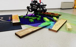 RLOC_ Terrain-Aware Legged Locomotion using Reinforcement Learning and Optimal C