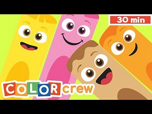 Toddler Learning Video | Color Crew - Compilation | @BabyFirst Learn Colors, ABCs, Rhymes & More ​