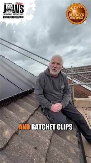 Defender Jaws Solar Panel Pigeon Proofing Install in 1 Hour