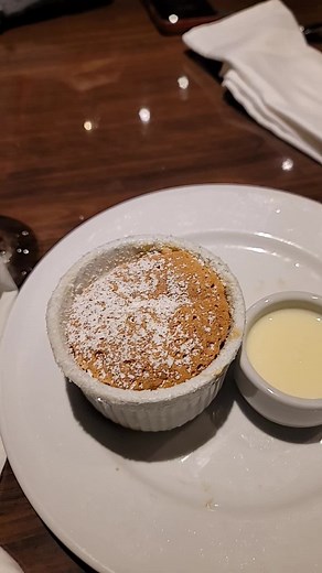 Carnival Cruise Grand Marnier Souffle, so yummy! #GrandMarnierSouffle #maindiningroom #MDR #carnivalcruise #ilovetocruise #cruise #cruiseagent #livinmybestlife #carnivalmagic #paradise #vacation #cruiseship #takemeback #cruiseship #traveladvisor #travelagent