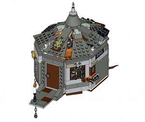 LEGO MOC-100198 Hagrids Hut with closed (removable back) (Harry Potter 2022)