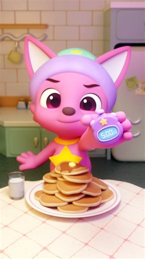 How fast is too fast? 👀 Pinkfong’s speed-eating challenge starts now! 🍽️💨 | Pinkfong