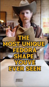 48K views · 3.3K reactions | One of the most unique ways to shape a fedora in my opinion! I love the fold, it’s a non-traditional take on one of the most classic hat shapes! Stay wild! | Wild Hats | Facebook