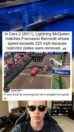 Lightning McQueen vs Francesco Bernoulli Speed Duel