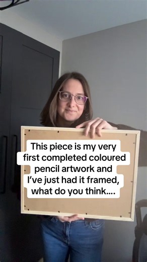 My First Framed Coloured Pencil Artwork