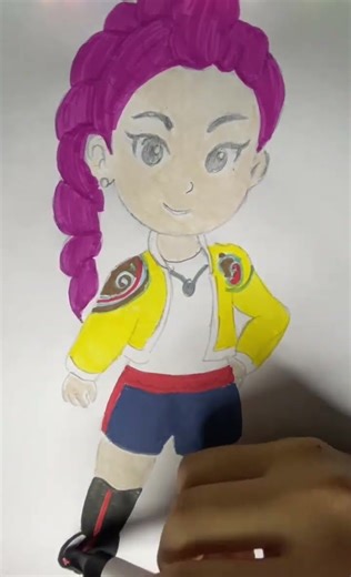 Nara World | Cute Character Coloring Process 🎨✨