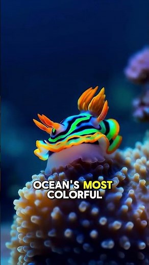 Nature’s Alien! 🐌✨ (Nudibranch) #animalfacts #facts #frog