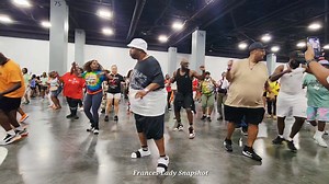 3.8K views · 68 reactions | The Line Dancing Groovy Cruise Preparty at Miami Beach Convention Center 2025 @highlight #TheLineDancingGroovyCruise #ladysnapshot #carnivalcruise #linedanceevent | Frances Poole | Facebook