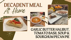 Homemade tomato basil soup, with one of our favorite scratch made salad dressing recipes. Then a quick and easy protein: halibut in a garlic butter sauce. When you think it can’t get any better, we whip up a Kentucky sorghum pecan pie! | Tim Farmer's Country Kitchen