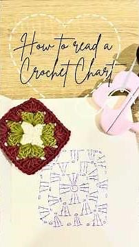 How to read a Crochet Chart ✨🧶 #crochet #crochetforbeginners #crochetchart #crochettutorial