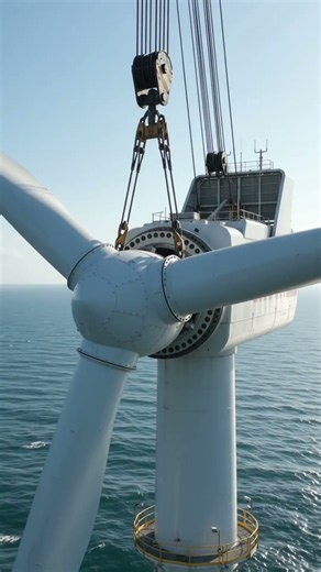 How Are Offshore Wind Turbines Built? 🌊⚡ #OffshoreWind #WindFarm #Engineering #AmazingFacts #shorts