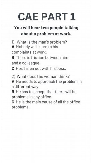 C1 Advanced (CAE) Listening 2024 part 1 with answers 2024 #c1advanced #cae #learnenglish