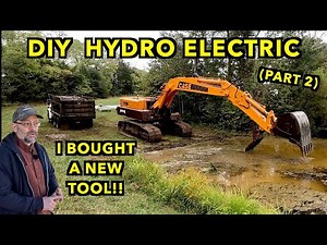 DIY Hydroelectric Part 2: Digging The Pond Deeper & Clearing Woods
