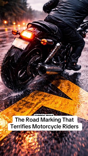 The Road Marking That Terrifies Motorcycle Riders motorcycle slippery road paint motorcycle crosswalk danger paint lines dangerous for motorcycles motorcycle traction loss road paint motorcycle riding hazards road markings motorcycle safety tips, motorcycle road hazards, motorcycle slippery paint lines, defensive motorcycle riding, motorcycle traction loss, biker safety awareness, motorcycle rider knowledge, motorcycle riding dangers, biker culture safety tips, motorcycle road conditions #motorc