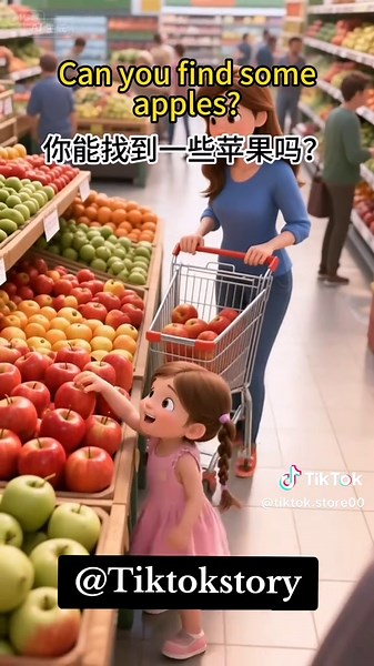 Learning English at the Supermarket: An Educational Cartoon