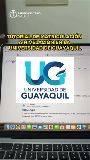 TUTORIAL DE MATRICULACIÓN A NIVELACIÓN EN LA UNIVERSIDAD DE GUAYAQUIL 🚨 #ug #matriculación #universidaddeguayaquil #tutorial #nivelaciónug