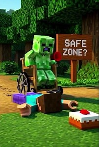 Steve & Creeper The Cake Incident 🎂