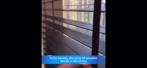 2 Inch Wood Blinds, Cordless Wood Blinds for Indoor Windows, Custom Size, Light Blocking, Suitable for Living Room, Bedroom, Balcony, Office Black