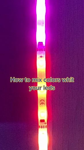 How to mix colors whit leds ! (Colors recipes in next videos 😚) #leds #colors #recipes #fypシ #pourtoi