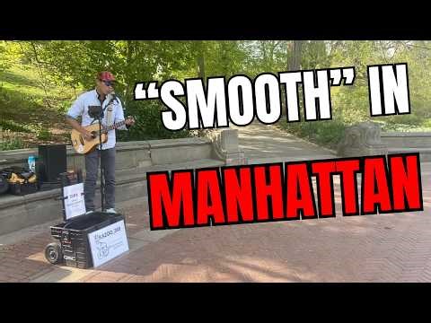 Santana “Smooth” Takes Over Central Park 🔥 Street Performer Shocks NYC Crowd