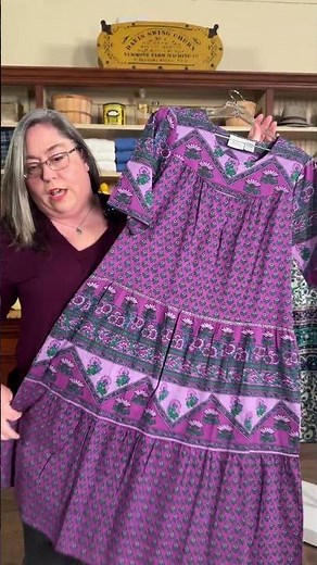 The Mid-Calf Tiered Cotton Muumuu from The Vermont Country Store