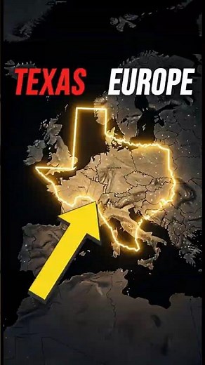 Texas vs. Europe: The Size Shock 🗺️ - Texas is Bigger Than You Think 🤠🇺🇸 #texas #europe #us #usa