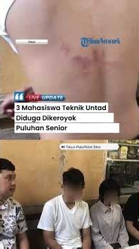 3 Mahasiswa Teknik Untad Sulteng Dikeroyok 20 Senior hingga Disundut Rokok, Disebut gegara Tak Sopan