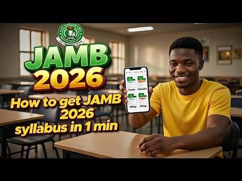 How to get JAMB 2026 Syllabus in 1min