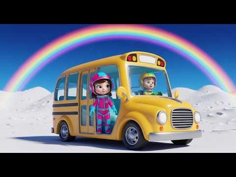 Space Bus Wheels – A Lunar Journey Song | Fun Space Adventure for Kids | Outer Space Nursery Rhyme 🚌