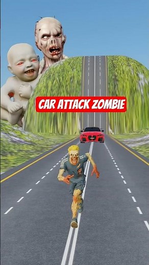 Cars vs Zombie BeamNG.Drive #zombieattack