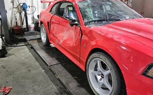 Rare 2000 SVT Cobra R Ravaged In Dealer Showroom Crash