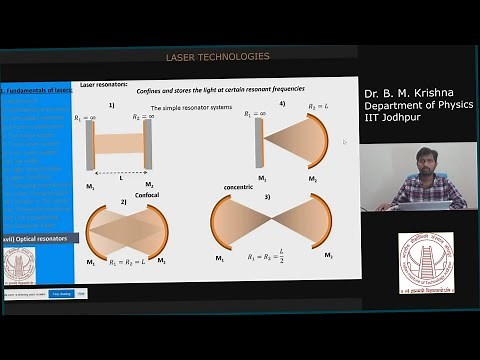 Laser Technologies_Lecture 24 (2020): Laser Resonators, Confocal & concentric resonators and more