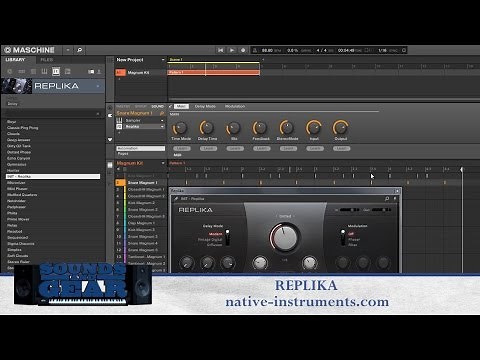Demo: Native Instruments Free REPLIKA Delay Effect Plugin - SoundsAndGear.com